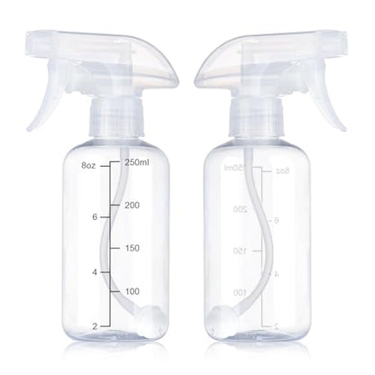 Spray Bottles 2 Pack 10oz 360° Any-Angle Spraying for Cleaning - color: Clear, size: 10oz