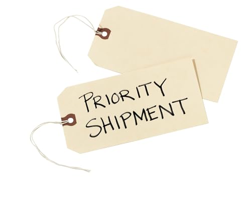 Avery Price Tags with String Attached, 11.5 pt. Stock, 4-3/4" x 2-3/8", 1,000 Manila Hang Tags (12505)