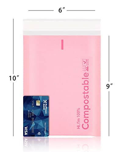 KTOB 6x10 100% Biodegradable Bubble Mailers - color: Pink, size: 6x10'' 25PCS