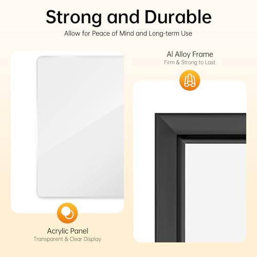 LED Movie Poster Frame 18 x 24, Wall Mounted Poster Frame LED Light Box Backlit Movie Lightbox Theater Advertising Display Cinema Snap Light Box for Film Exhibitions, Advertisements, Sign - color: Black, size: 18" x 24"