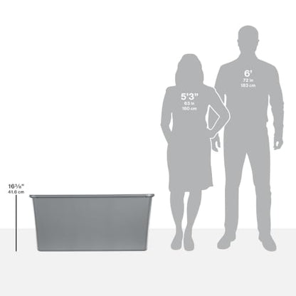 50 Gallon Extra Large Storage Bin, Gray