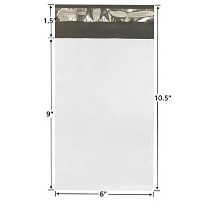 6" x 9" Poly Mailers Pack Of 200, Self-Sealing Envelopes For Packing & Shipping, Mailing Shipping Mailers, Office & Shipping Supplies - color: White, size: 6" x 9" pack of 200