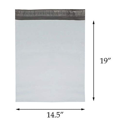 9527 Product Poly Mailers 14.5x19 Envelopes Shipping Bags Self Sealing, 2000 Bags - color: White, size: 14.5"x19"|2000Pcs