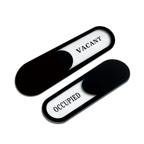 Occupied/Vacant Slider Sign, Acrylic Black 7.4x2.2in - color: Occupied/Vacant, size: 1 PCS