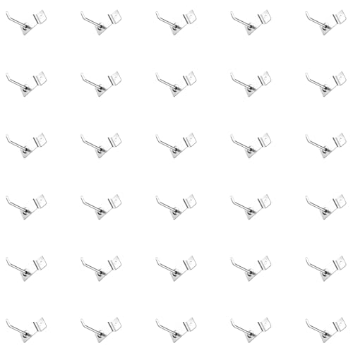 40Pcs Slatwall Panel Hooks Bulk Set, Metal Pegboard Organizer Slat Wall Hanging Display Hanger Hooks for Gridwall Garage Shop Retail (2 Inches/5 CM) - size: 2 Inches/5 CM