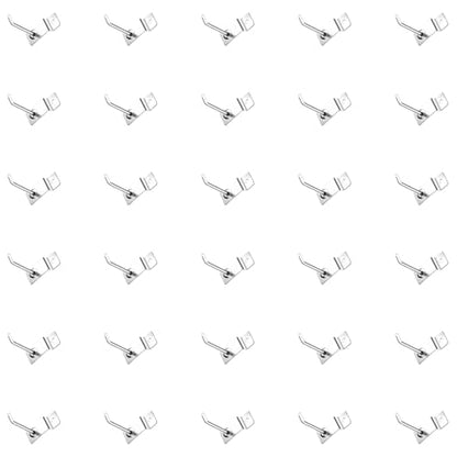 40Pcs Slatwall Panel Hooks Bulk Set, Metal Pegboard Organizer Slat Wall Hanging Display Hanger Hooks for Gridwall Garage Shop Retail (2 Inches/5 CM) - size: 2 Inches/5 CM
