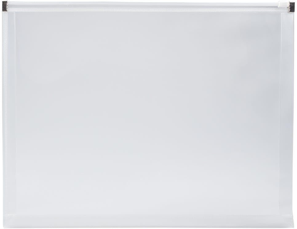 JAM PAPER Plastic Envelopes with Zip Closure - Letter Booklet - 9 3/4 x 13 - Clear - 3/Pack - color: Clear, size: Letter Size - 3 Pack