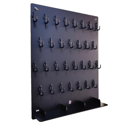 Key Hooks Board With 30 Hooks for Garage, Car Dealer, Office, Real Estate