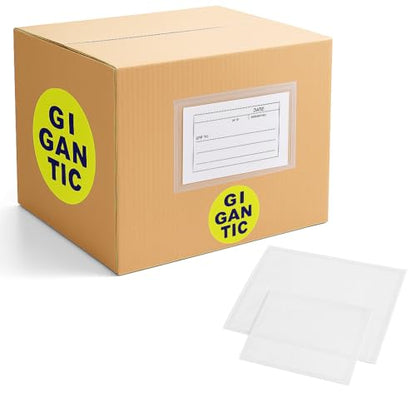 Packing List Enclosed Envelopes – 4.5" x 5.5" Short Side Opening – Self-Adhesive Clear or Printed Options – Multiple Pack Sizes (No Print - Clear, 500) - style: No Print - Clear