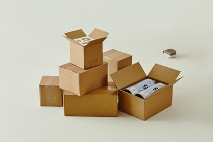25 Packs Small Shipping Boxes 4X4X4 Inches, Kraft Corrugated Cardboard Boxes, For Small Business, Easy Assemble For Mailing, Moving, Packing And Storing - size: 4"x4"x4"