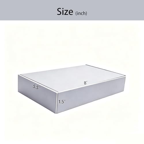 KAXILU Grey Cardboard Boxes Shipping Packaging Boxs 20pcs Shipping Boxs Suitable E-Commerce Packaging Small L8xW5.5xH1.5 inch - color: Grey-2, size: Small-L8xW5.5xH1.5 inch