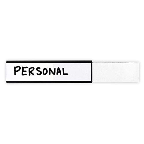 SmartSign Magnetic 'C' Channel Label Holders for Metal Racks and Shelves | 0.75" x 3" Pack of 25 - size: 0.75" x 3"