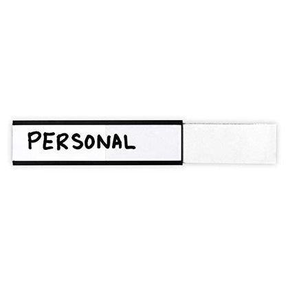SmartSign Magnetic 'C' Channel Label Holders for Metal Racks and Shelves | 0.75" x 3" Pack of 25 - size: 0.75" x 3"