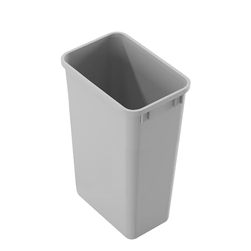 Dowell 50QT Wastebasket Trash Container, 13Gal, Plastic, Stackable, for Kitchen/Bathroom/Office,Tall Trash Can 22-3/8"H (Grey 4000 50 04) - size: 52.8Qt - 1 Pack