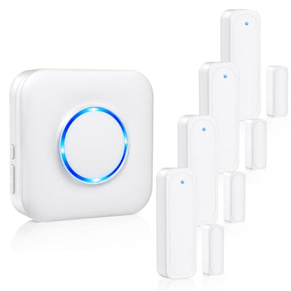 Door Chime, Door Opened Alarm for Business & Home Safety - size: 1 Door Chime-4 Door Sensor