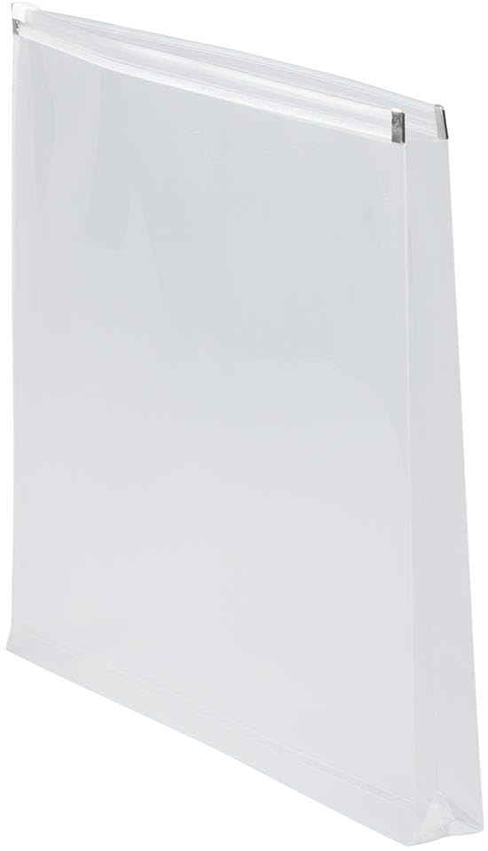 JAM PAPER Plastic Envelopes with Zip Closure - Letter Booklet - 9 3/4 x 13 - Clear - 3/Pack - color: Clear, size: Letter Size - 3 Pack