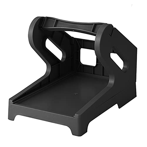 Thermal Shipping Label Holder, 4x6 Label Holder for Rolls and Fanfold Labels, Thermal Roll Holder to Desktop Label Printer (Black)