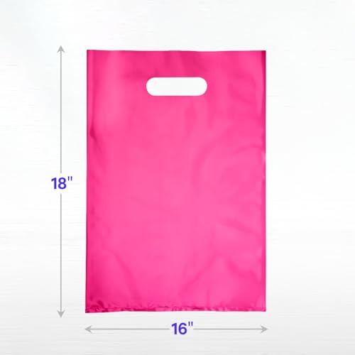 Infinite Pack Plastic Bag, Pink, 16" X 18", Pack of 500 - color: Pink, size: 16" X 18", PACK OF 500