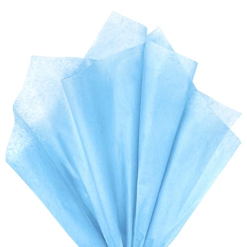 120 Sheets 14 x 20 Inch Baby Blue Tissue Paper for Gift Bag - color: Baby Blue