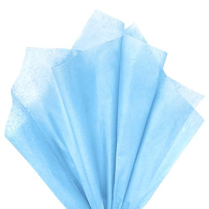 120 Sheets 14 x 20 Inch Baby Blue Tissue Paper for Gift Bag - color: Baby Blue