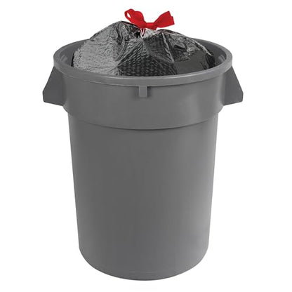 Amazon Basics Flextra Multipurpose Drawstring Trash Bags, 30 Gallon, 50 Count, Tear Resistant