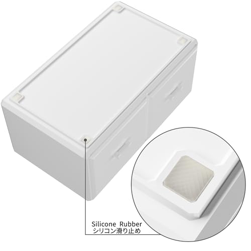 Readaeer Makeup Cosmetic Organizer Storage Drawers Display Boxes Case with 12 Drawers (White) - color: White