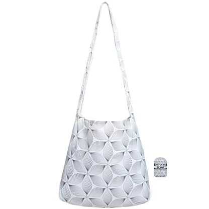 Nanobag Sling 19L Foldable Packable Crossbody Grocery Bag for Men & Women - color: Petaline