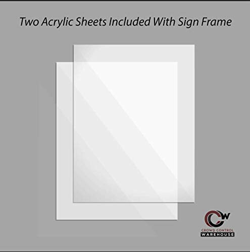CCW 7 X 11 Inch Vertical Pedestal Floor Sign Frame, Polished Brass - color: Polished Brass, size: 7 x 11 Inch Vertical