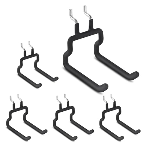 Utility Heavy Duty Pegboard Hooks, 5Pack Peg Board Accessories Tool Hangers - style: 5 Pack
