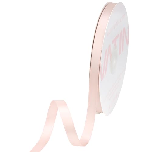 VATIN Sideshow Rose Satin Ribbon 3/8 Inch x 50 Yards for Gift Wrapping - color: White Sideshow Rose