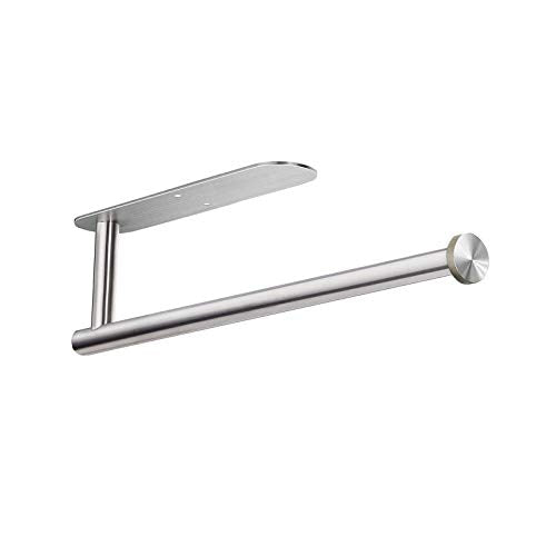 Paper Towel Holders for Kitchen,Paper Towels Bulk- Self-Adhesive Under Cabinet,Both Available in Adhesive and Screws,Stainless Steel - color: Silver