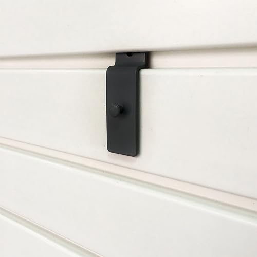 6PCS Nail Free Metal Slot Board Hooks Commercial Panel Wall Hanging Traceless Display Shelf Hooks for Picture Frames Art Centers Panel Displays Recessed Picture Display Hooks Black