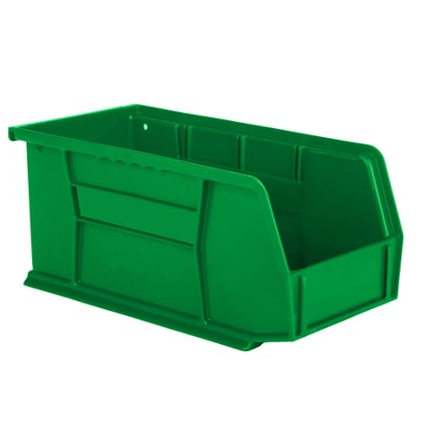 HE HUDSON EXCHANGE 11" x 5.5" x 5" Plastic Stackable Storage Bin, Green - color: Green, size: 1 Pack