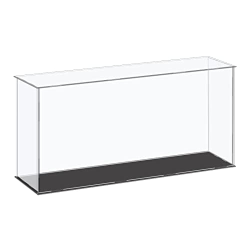 MECCANIXITY Acrylic Display Case Plastic Box Cube Storage Box Clear Small Assemble Dustproof Showcase 16.1x4.3x8 Inch for Collectibles Items - size: 16.1x4.3x8 Inch