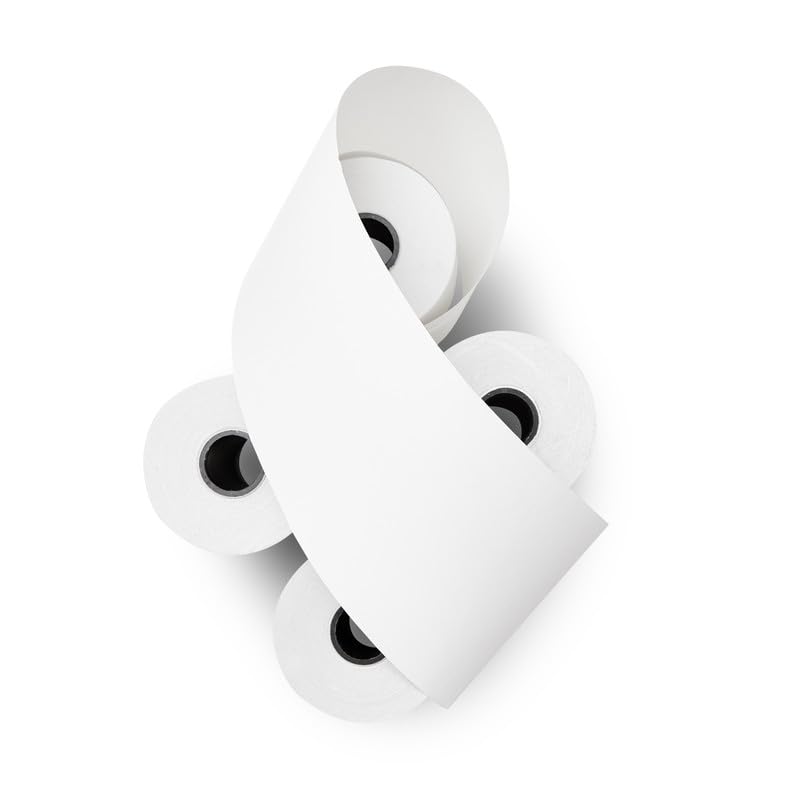 (10 Rolls) 2 1/4 x 85 Thermal Paper Receipt Rolls 2.25 x 85 ft, POS/Cash Register, Fits All Credit Card Terminals, Verifone VX510 VX570 FD50 T4220