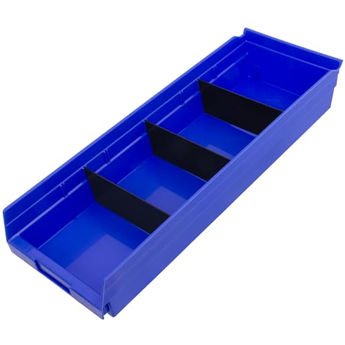 Akro-Mils 40150 Plastic Width Dividers for 4" Tall Shelf Bins, 24-Pk, Black - style: Fits 30150, 30158, and 30184