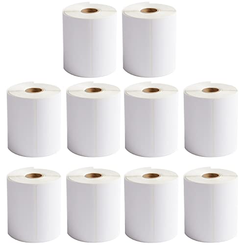 FungLam 10 Rolls 4"x6" Direct Thermal Printer Label, Shipping Labels Compatible with Zebra, Rollo and Most Thermal Printer, Perforated Postage Label Paper, 250 Labels/Roll - size: 10 Rolls