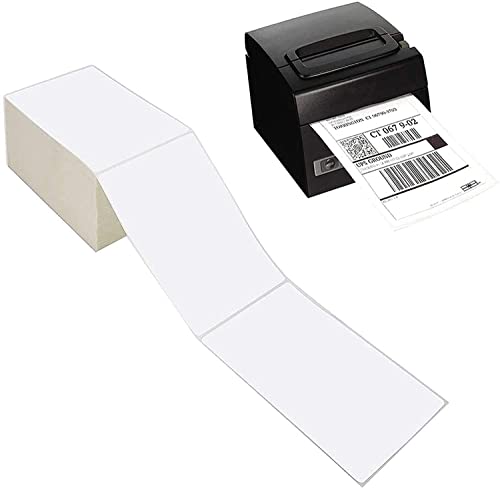 ANWALE 4x6 Shipping Labels - 500 Fan-Fold Direct Thermal Printer Labels, Compatible with Rollo, MUNBYN, iDRPT, Polono, Zebra - size: 500pcs