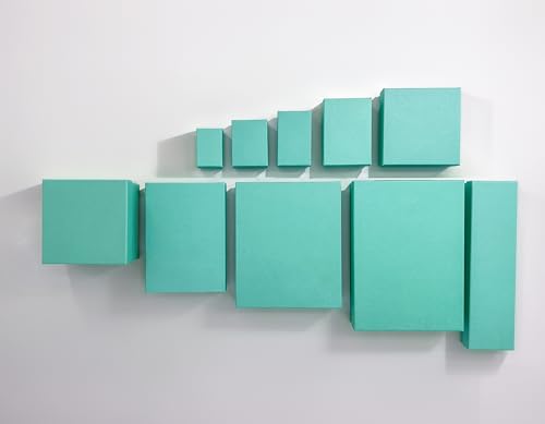 TheDisplayGuys 25 Cardboard Gift Jewelry Boxes w/Paddings #53-5.4x3.9x1 - color: Teal Green