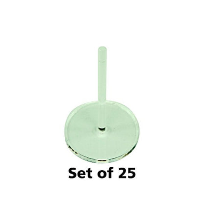 LITKO 30mm Round Flight Stands | Compatible with Warmachine | Clear - size: 30mm