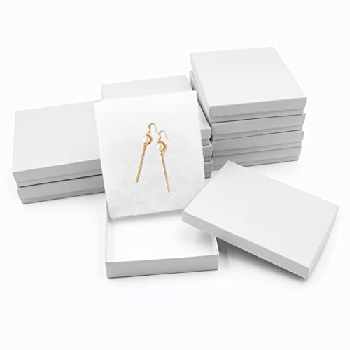 Cardboard Jewelry White Gift Boxes 10 Pack6x5×1 inches, its apply to displaying necklaces, rings, bracelets, earrings - color: White, size: 6 x 5 x 1 inches (Pack of 10)