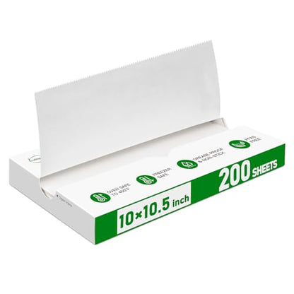 EcoDispose Precut POP UP Deli Paper Sheet, 200 Pack, 10" x 10.5", White - color: White, size: 10“x10.5”