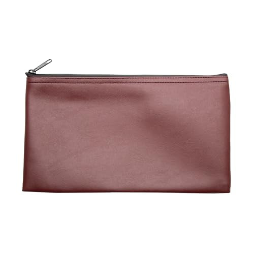 Multi-Purpose Zipper Bag, Burgundy, 11 x 6 Inch - color: Burgundy