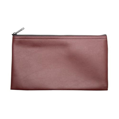 Multi-Purpose Zipper Bag, Burgundy, 11 x 6 Inch - color: Burgundy