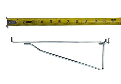 MEGA Heavy Duty Steel Shelf Brackets for Pegboard (2, 10 ") - size: 10 Inch