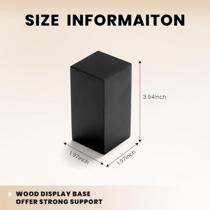 Oirlv Small Black Display Riser for Jewelry,Cute Trophy Base for Showcase - color: SM05301