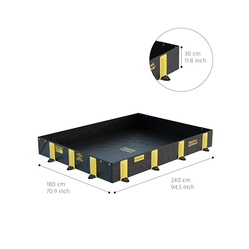 Justrite Rigid-Lock QuickBerm®, 6' x 8' x 12" - size: 6' x 8'