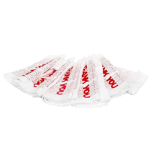 TashiBox 100 Ct Plastic bags, Shopping Bags, Thank You Bags - style: 100pcs