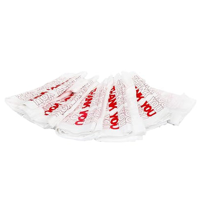TashiBox 100 Ct Plastic bags, Shopping Bags, Thank You Bags - style: 100pcs