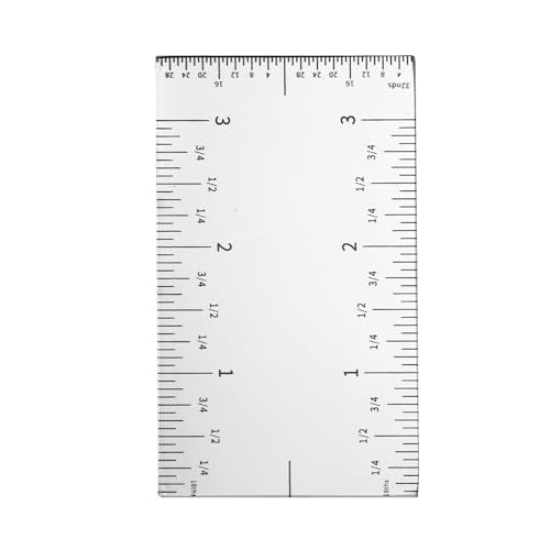 3 Inch Pocket Ruler, Stainless Steel Square Precision Woodworking Pocket